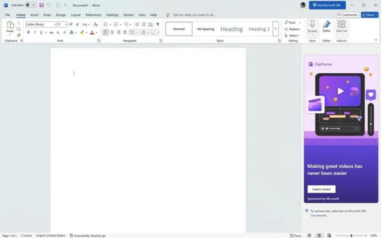 В Word та Excel з’явилася реклама, зате Microsoft Office став безкоштовним