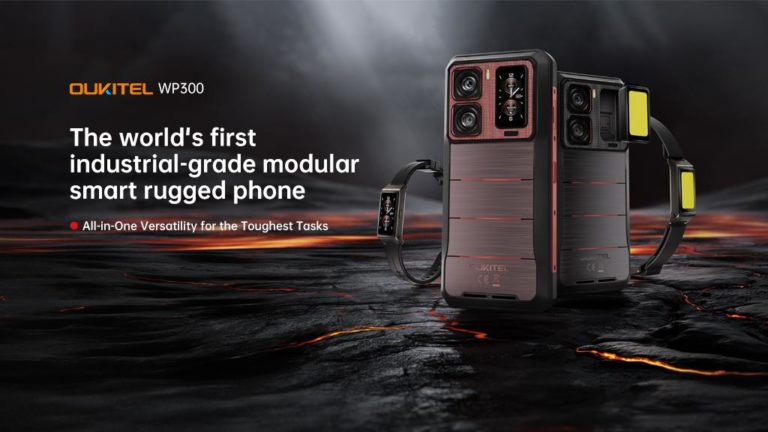 В корпус Oukitel WP300 встроены смарт-часы, аудиоколонка и аккумулятор 16 000 мА * ч