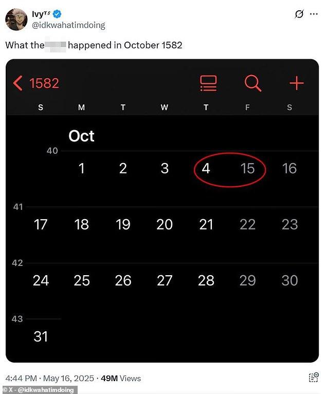 iPhone «потерял» 10 дней календаря — кто-то листал календарь до 1582 года