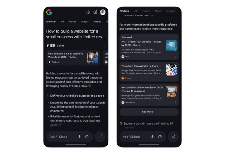 Google встраивает рекламу в искусственный интеллект в поисковике