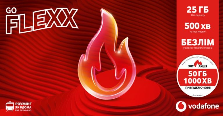 Тарифы Vodafone FLEXX — выгодные условия для интернета в Украине и ЕС