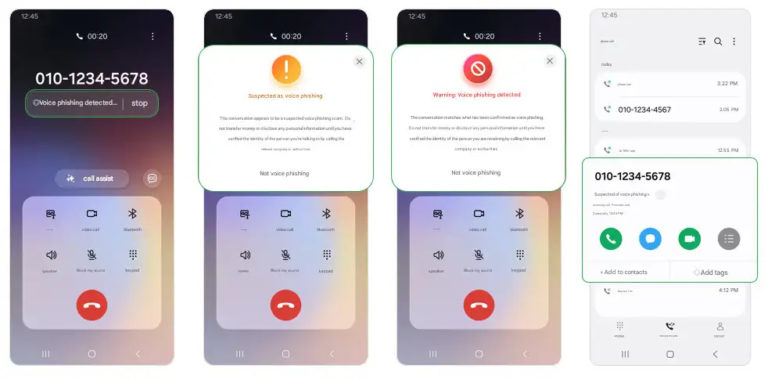 Смартфоны Samsung Galaxy предупреждают, что вам звонит мошенник с поддельным голосом