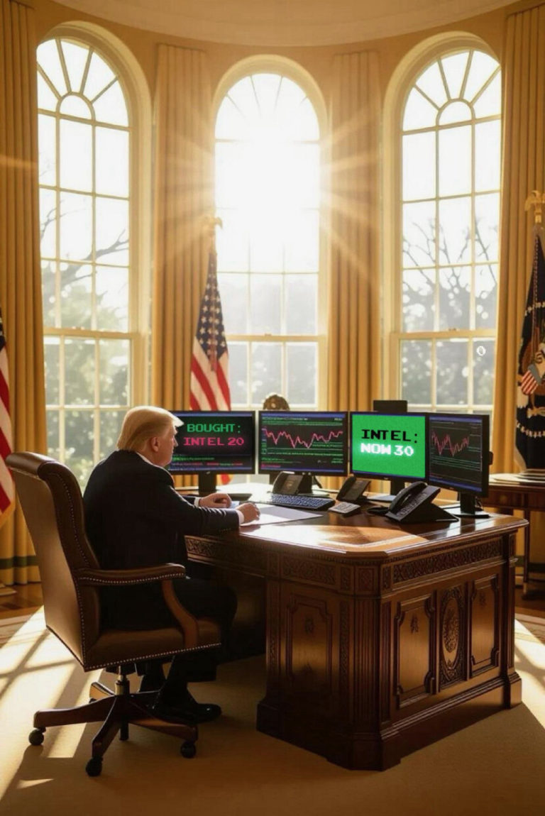 Трамп опубликовал фейковое фото торговли акциями — президент США выложил сгенерированную ИИ-картинку