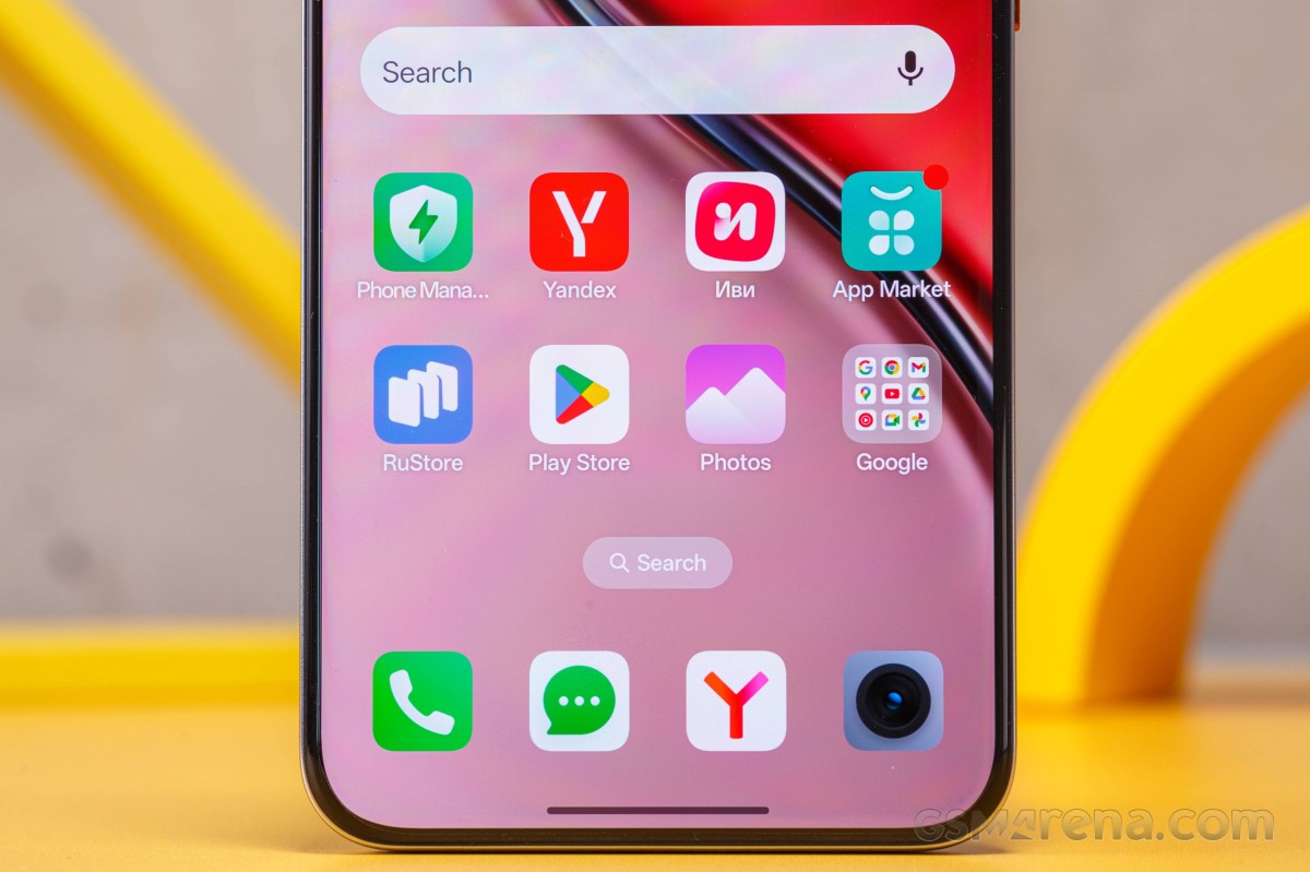 The Glowing Lunar model is impressive (the green effect is a bit overdone by our smartphone camera here) - Realme P3 Ultra review