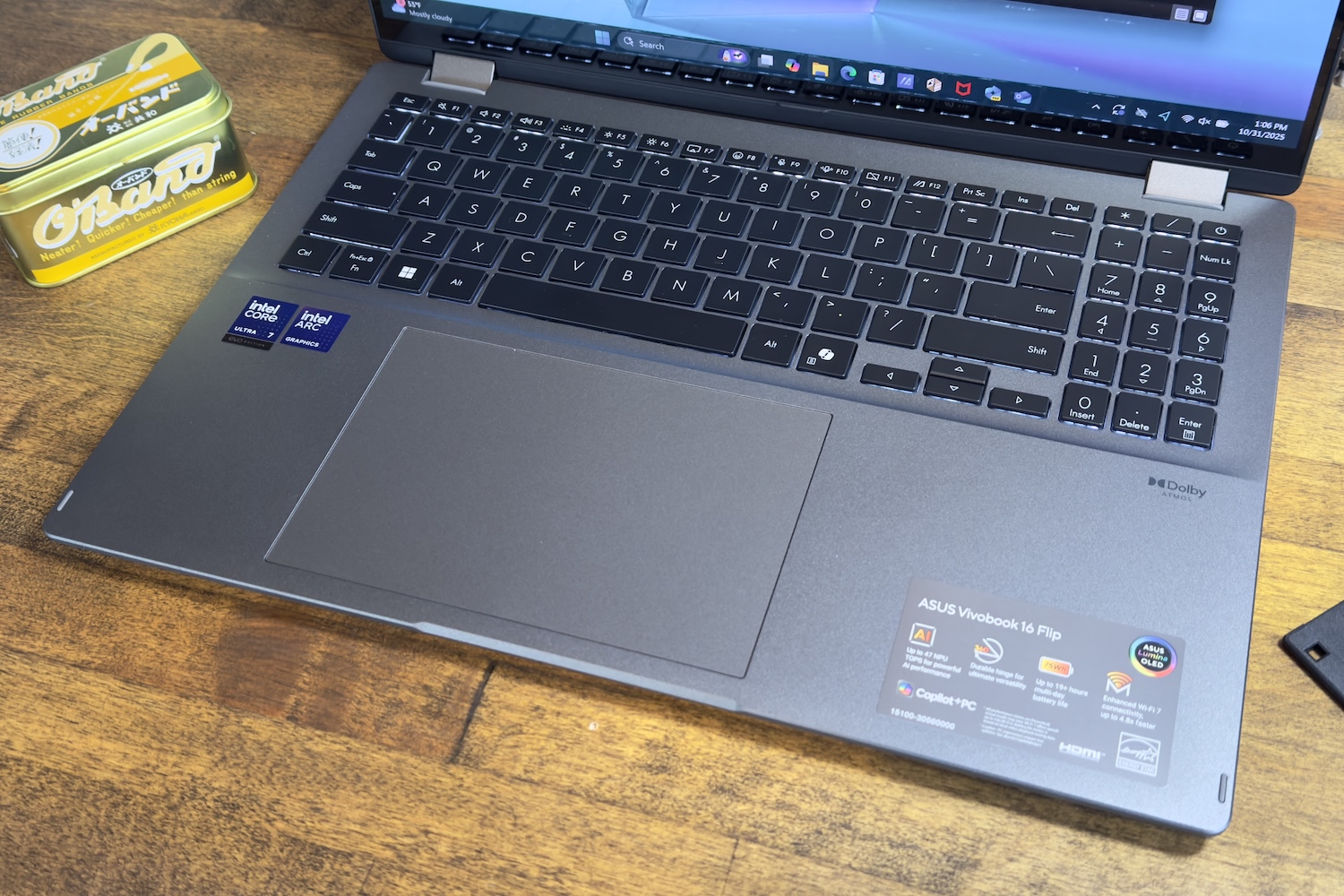 Откидная клавиатура Asus Vivobook 16