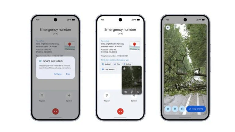 Телефон Android тепер може транслювати відео в прямому ефірі до екстрених служб