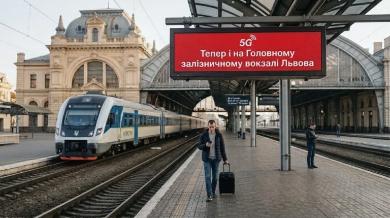 5G запустили на Головному залізничному вокзалі Львова