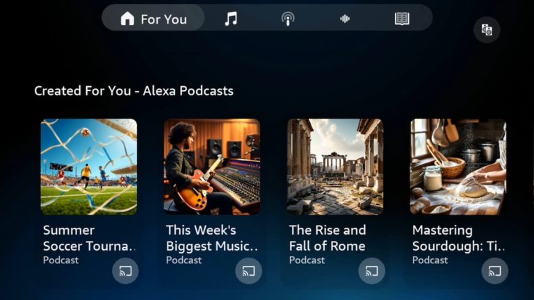 Amazon навчив Alexa+ створювати подкасти на вимогу