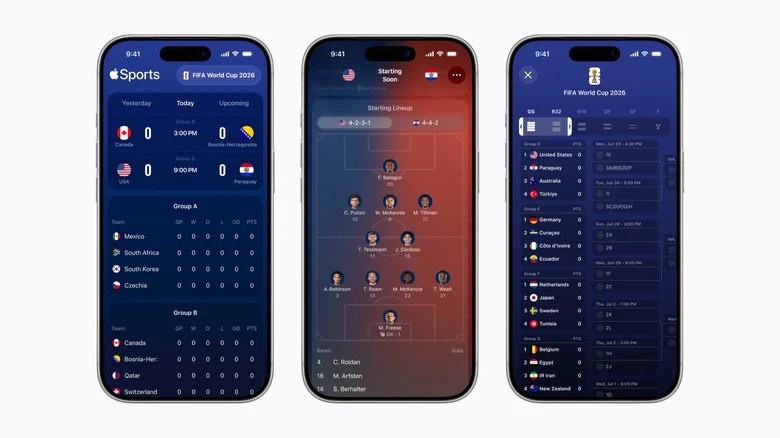 Додаток Apple Sports вийшов у понад 90 нових країнах