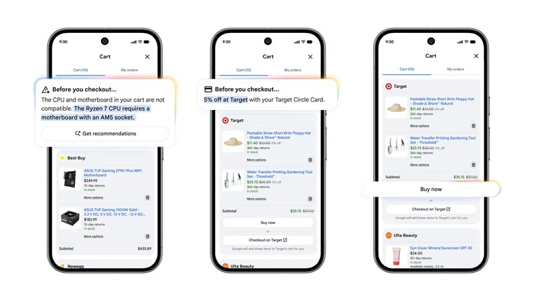 Google запускає Universal Cart для онлайн‑шопінгу