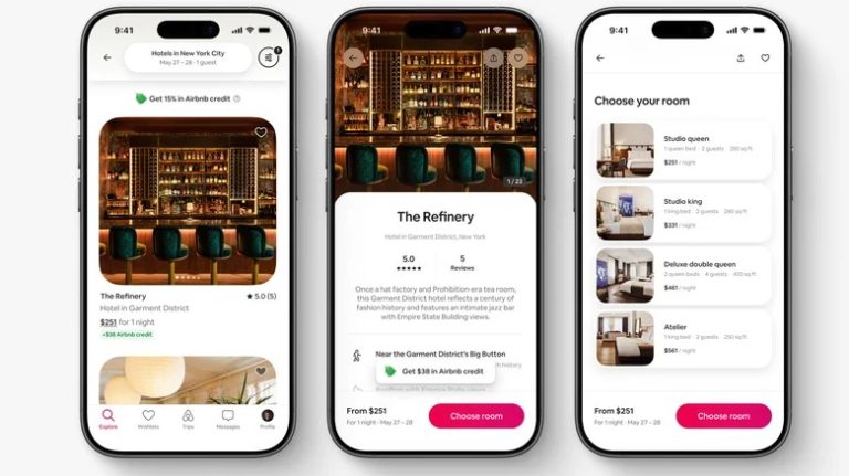 Airbnb запускає бронювання готелів і доставку продуктів