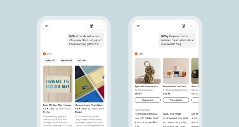 Etsy запустила власний застосунок у ChatGPT
