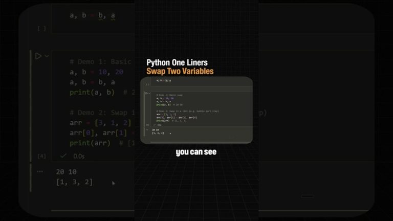 Як в Python міняти місцями значення без тимчасових змінних
