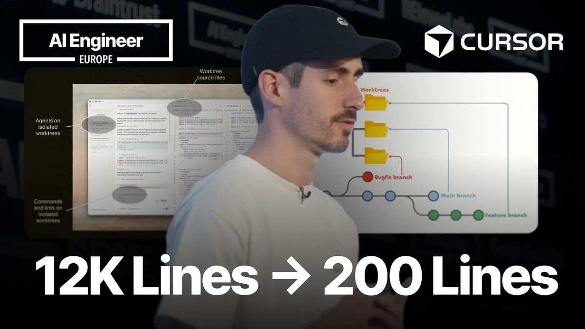 Replacing 12K LoC with a 200 LoC Skill — David Gomes, Cursor