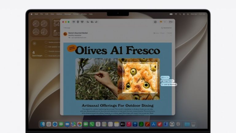 Как включить «Визуальный Интеллект» на macOS Golden Gate