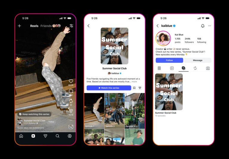 Instagram та Facebook отримують “Серії” для Reels – наслідування TikTok стає все помітнішим
