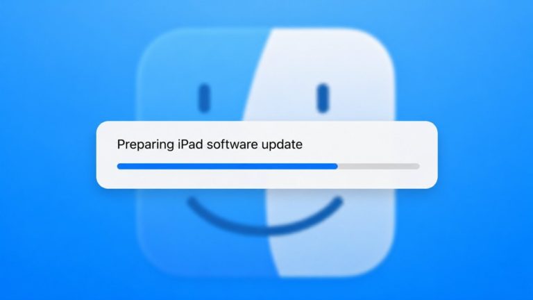 Как обновить iPad через Finder на компьютере Mac при неудачной установке iPadOS