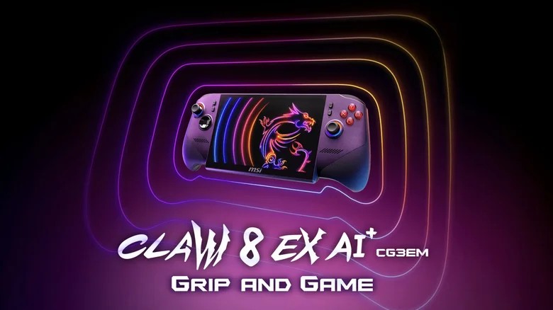 Портативна приставка MSI Claw 8 EX AI+ вийде 23 червня