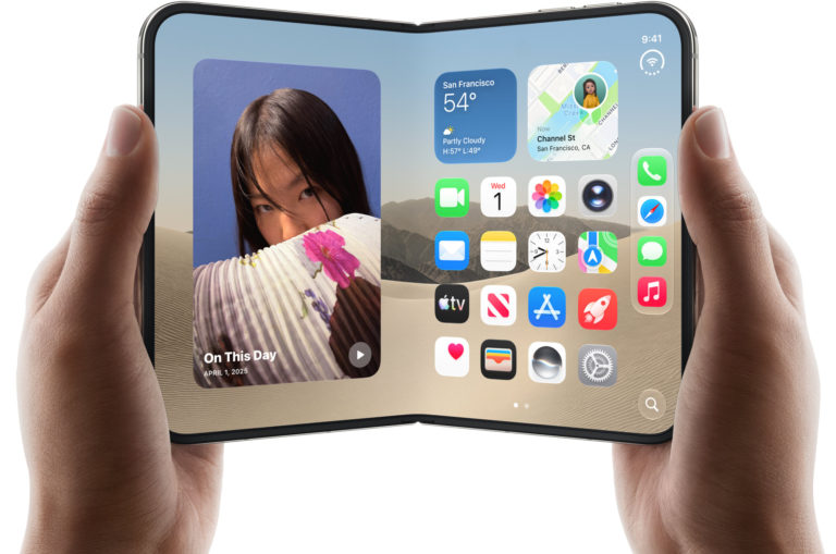 Apple представила складной смартфон iPhone Duo. Microsoft Surface Duo имел такой дизайн еще в 2020 году