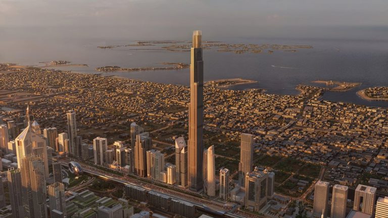 Небоскреб Burj Azizi в Дубае получит лифт с непрерывным маршрутом в 631,5 метра