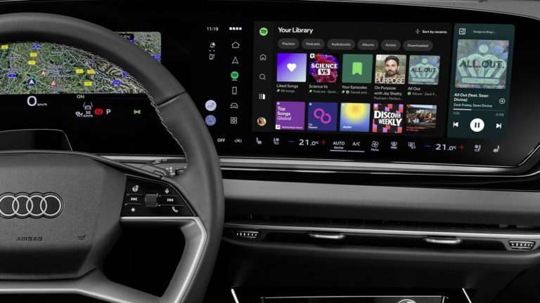 Audi встановлює Spotify, що дає пасажирам кліпи та тексти прямо в дорозі